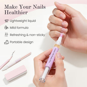 Cupofpet before-and-after nail edge improvement showing smoother, brighter nails