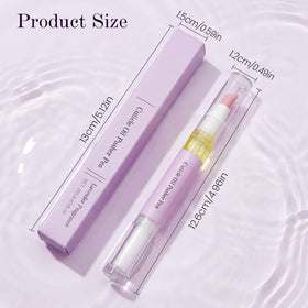 Cupofpet pen in hand applying oil and smoothing cuticle for quick touch-up