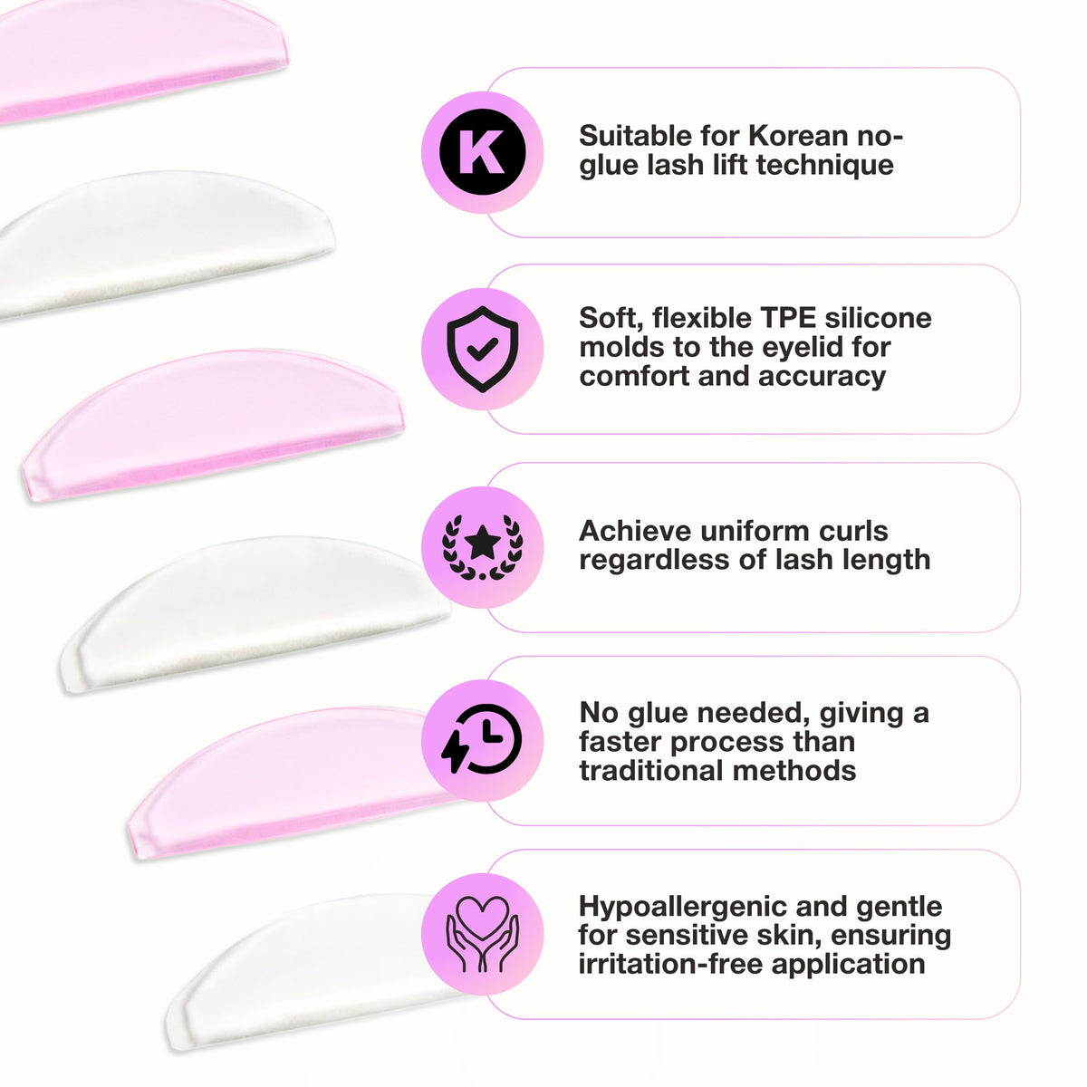 CURACORO close-up of TPE silicone texture highlighting flexibility and comfort benefit: gentle fit