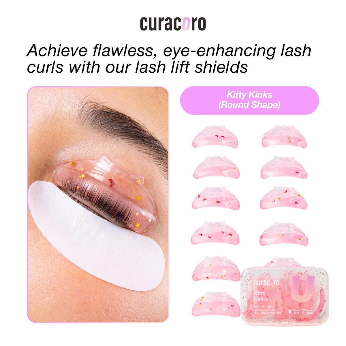 CURACORO lifestyle salon setup showing professional lift workflow