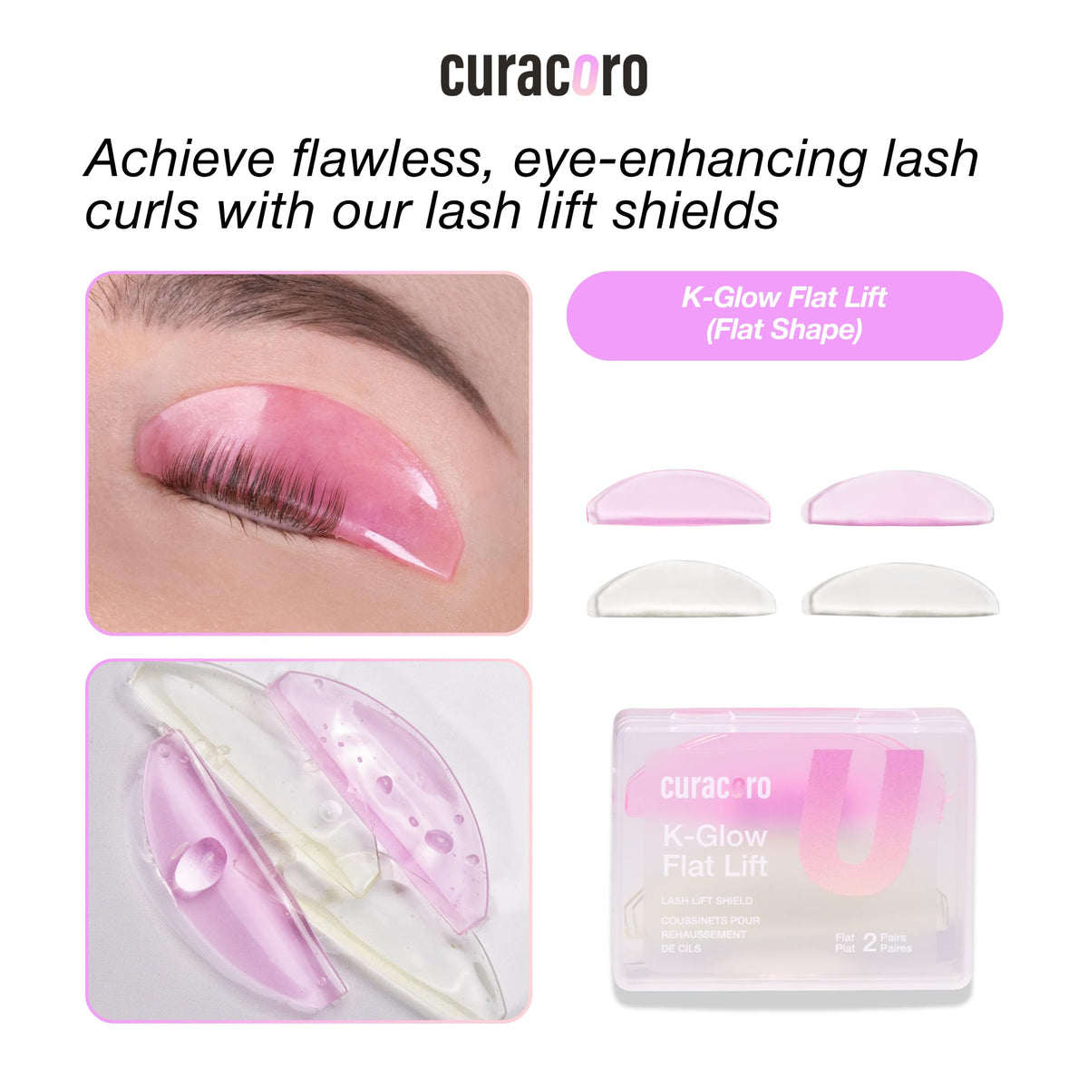 CURACORO shields arranged in salon workspace showing professional use benefit: salon-ready reliability