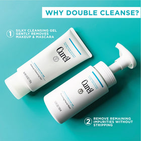 Curel on bathroom shelf lifestyle display suggesting daily routine integration benefit