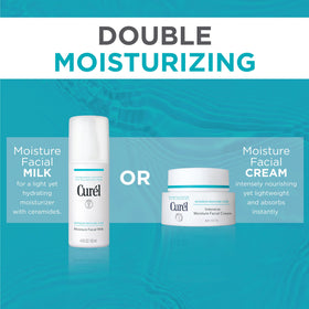 Curel before after hydration image highlighting improved skin softness