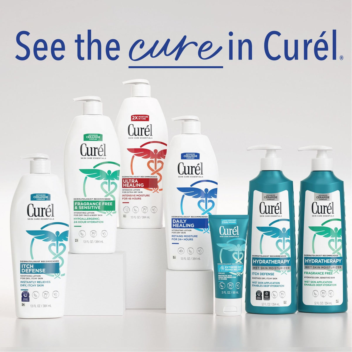 Curel being smoothed on elbow to hydrate very dry areas