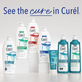 Curel being smoothed on elbow to hydrate very dry areas