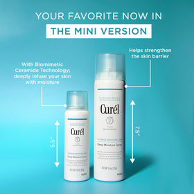 Curel body spray targeting elbow area to relieve dry patches effectively