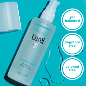 Curel clear gel texture close-up highlighting lightweight moisture delivery.