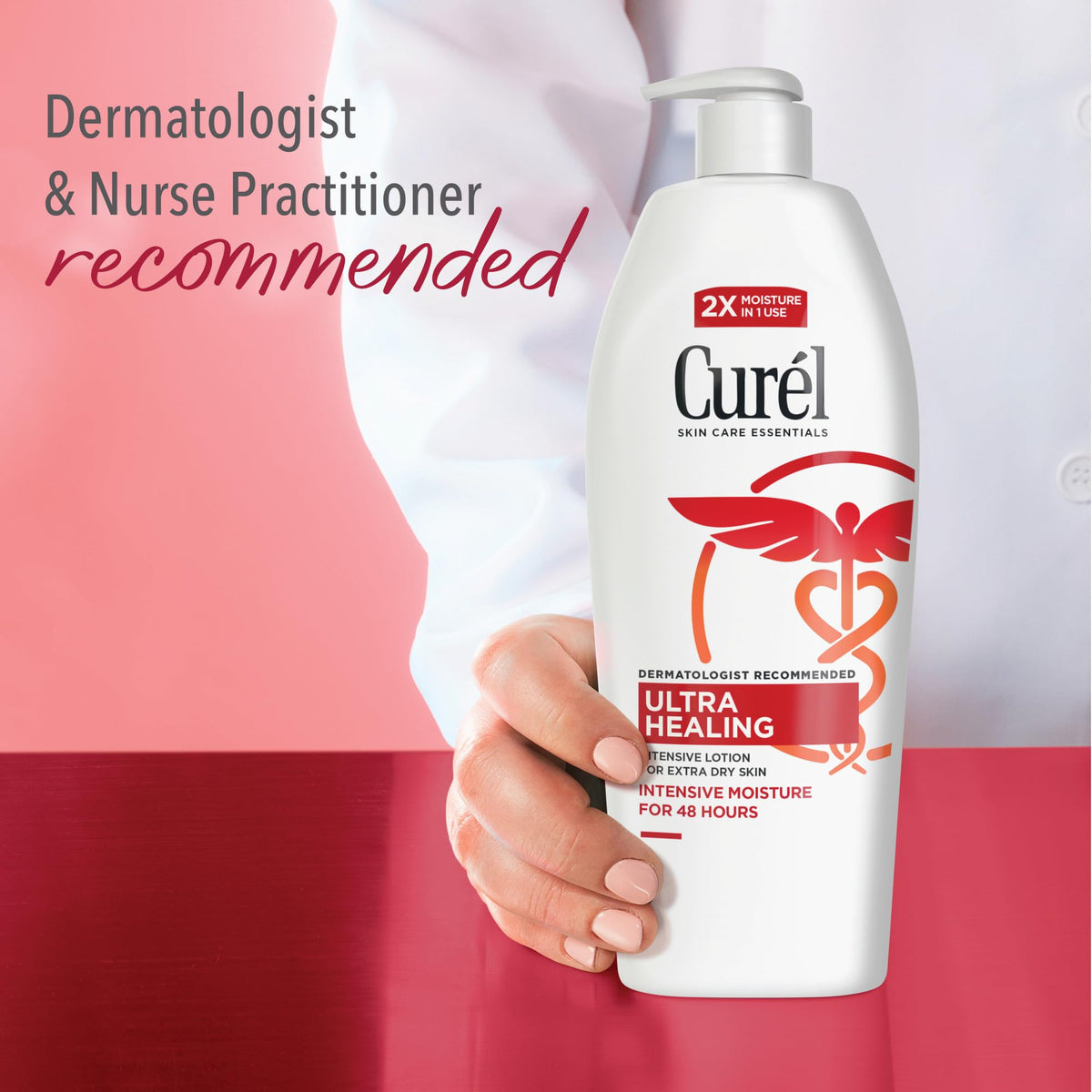 Curel used on elbow and knee showing targeted relief for dry patches