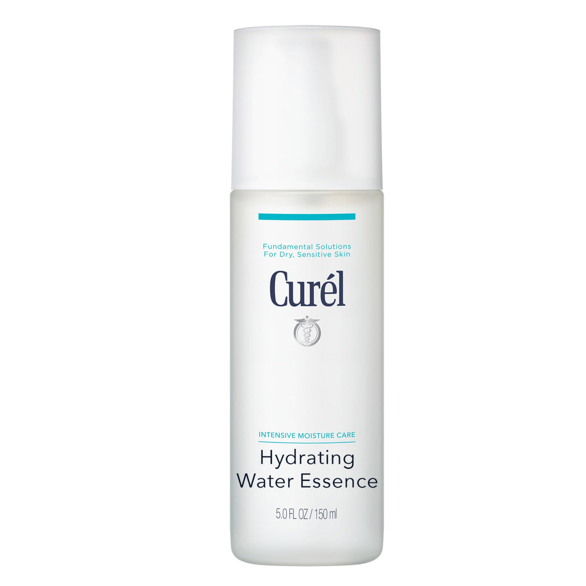 Curel hydrating water essence bottle front view showing soothing hydration.