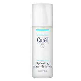 Curel hydrating water essence bottle front view showing soothing hydration.