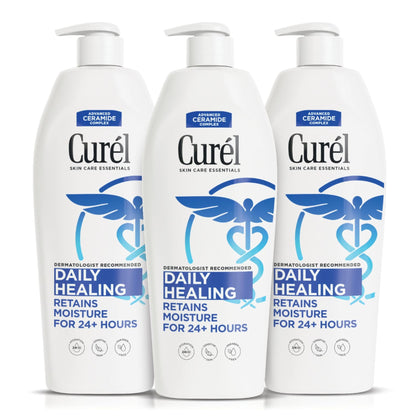 Curel front packaging 13 oz bottle showing product for daily hydration
