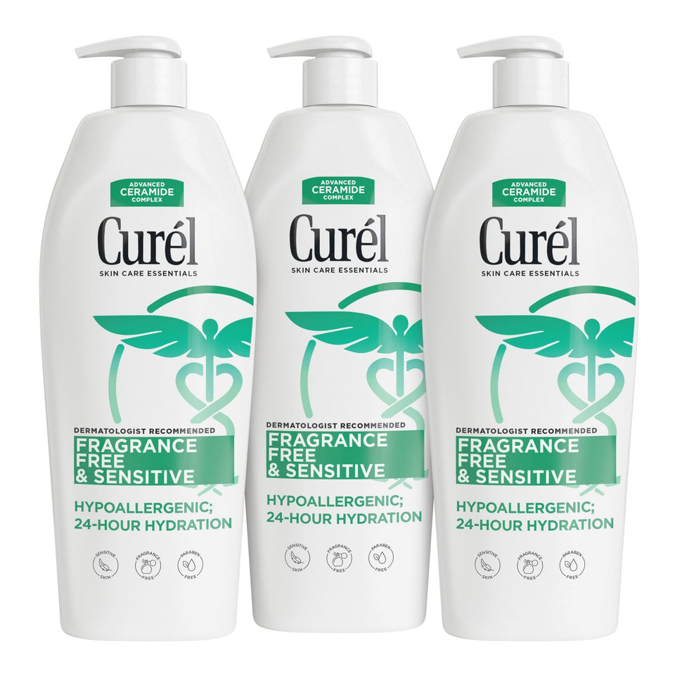 Curel front packaging 13 oz showing clean design and gentle care