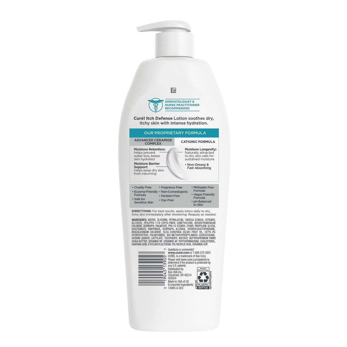 Curel bottle on bathroom counter in lifestyle scene promoting daily use