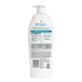 Curel lotion on bedside table in lifestyle scene for easy nightly skincare routine benefit