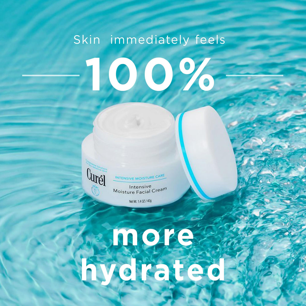 Curel open jar close-up texture highlighting rich, non-greasy hydration