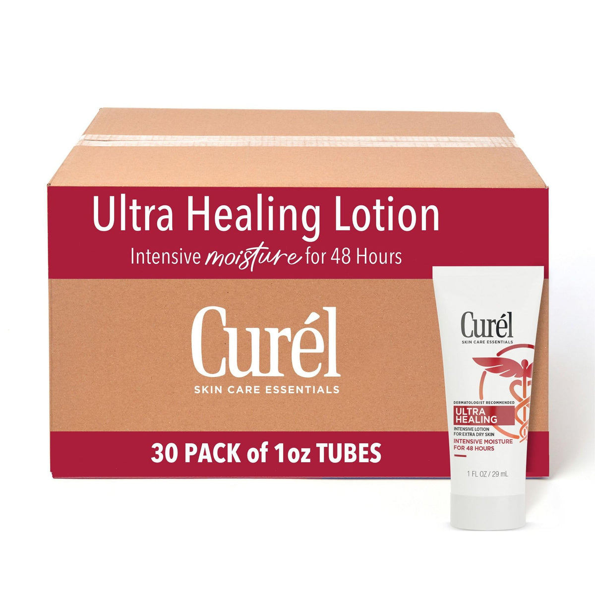 Curel pack front 1 oz showing compact travel-friendly relief