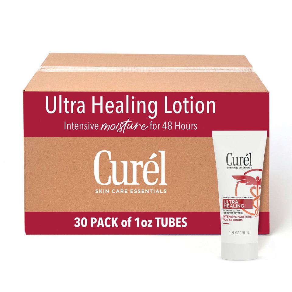 Curel pack front 1 oz showing compact travel-friendly relief