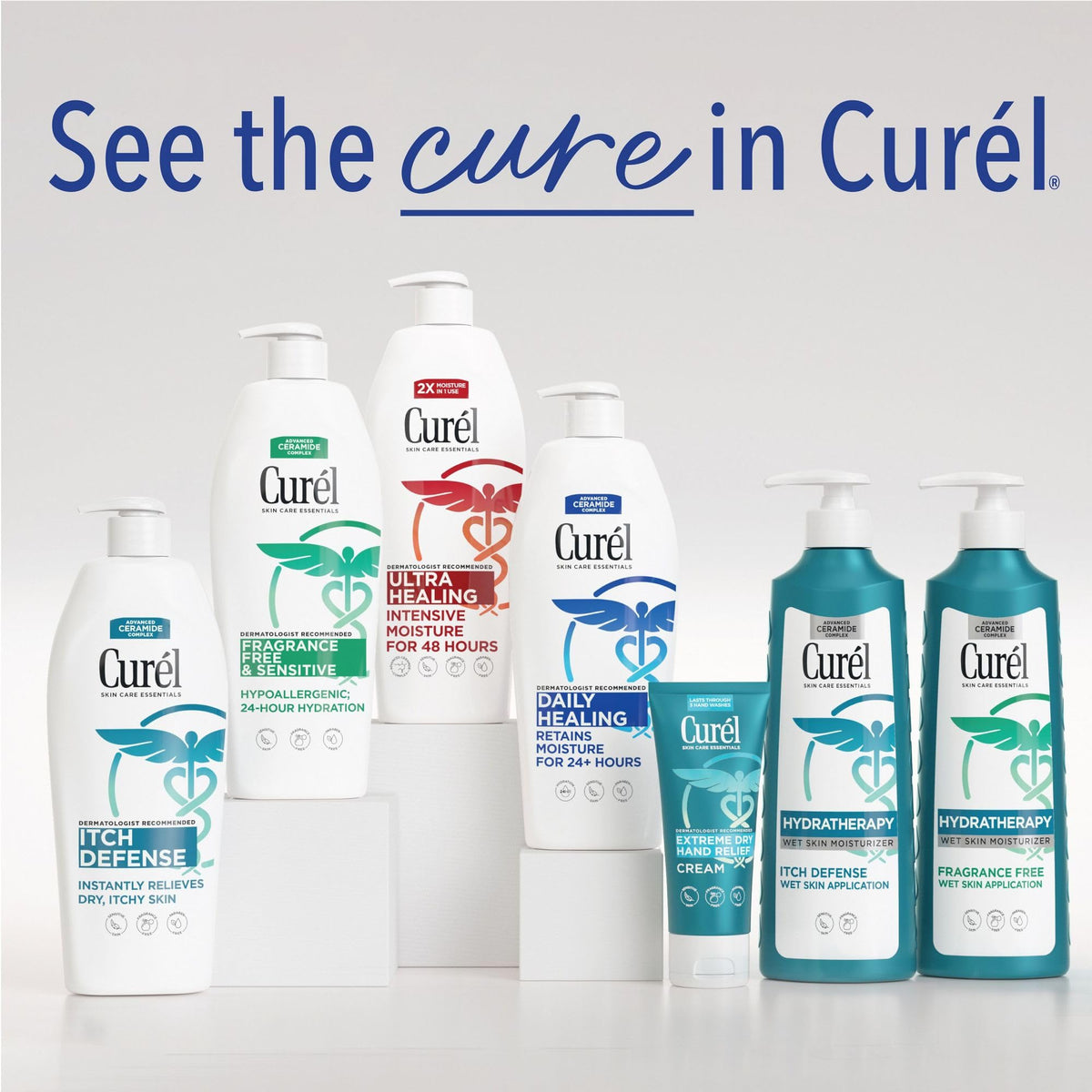 Curel pack of 30 arranged to show value and consistent daily supply
