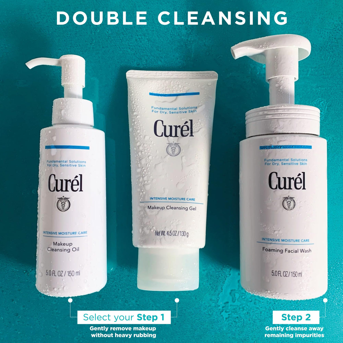 Curel texture oil droplet illustrating smooth glide and effective dissolving