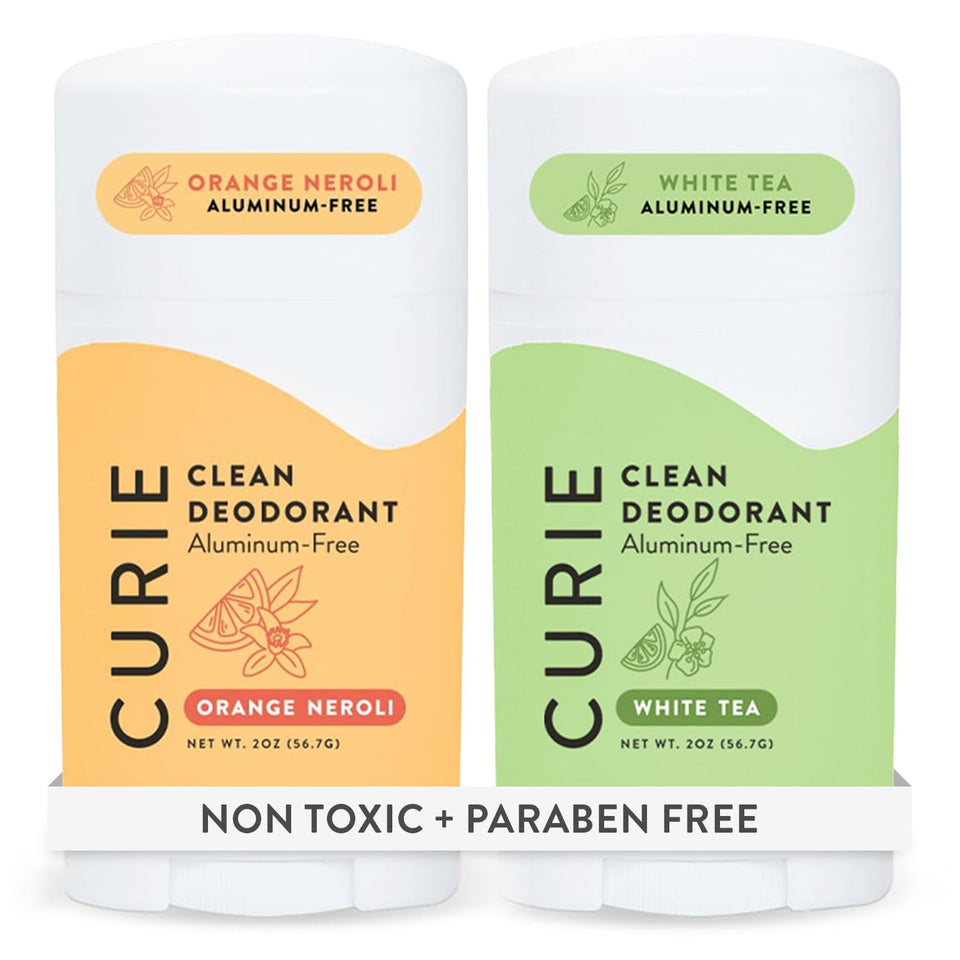 Curie front packaging showing scent and two-pack benefit