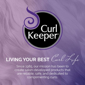 Curl Keeper clips staged on bathroom counter illustrating easy styling and storage