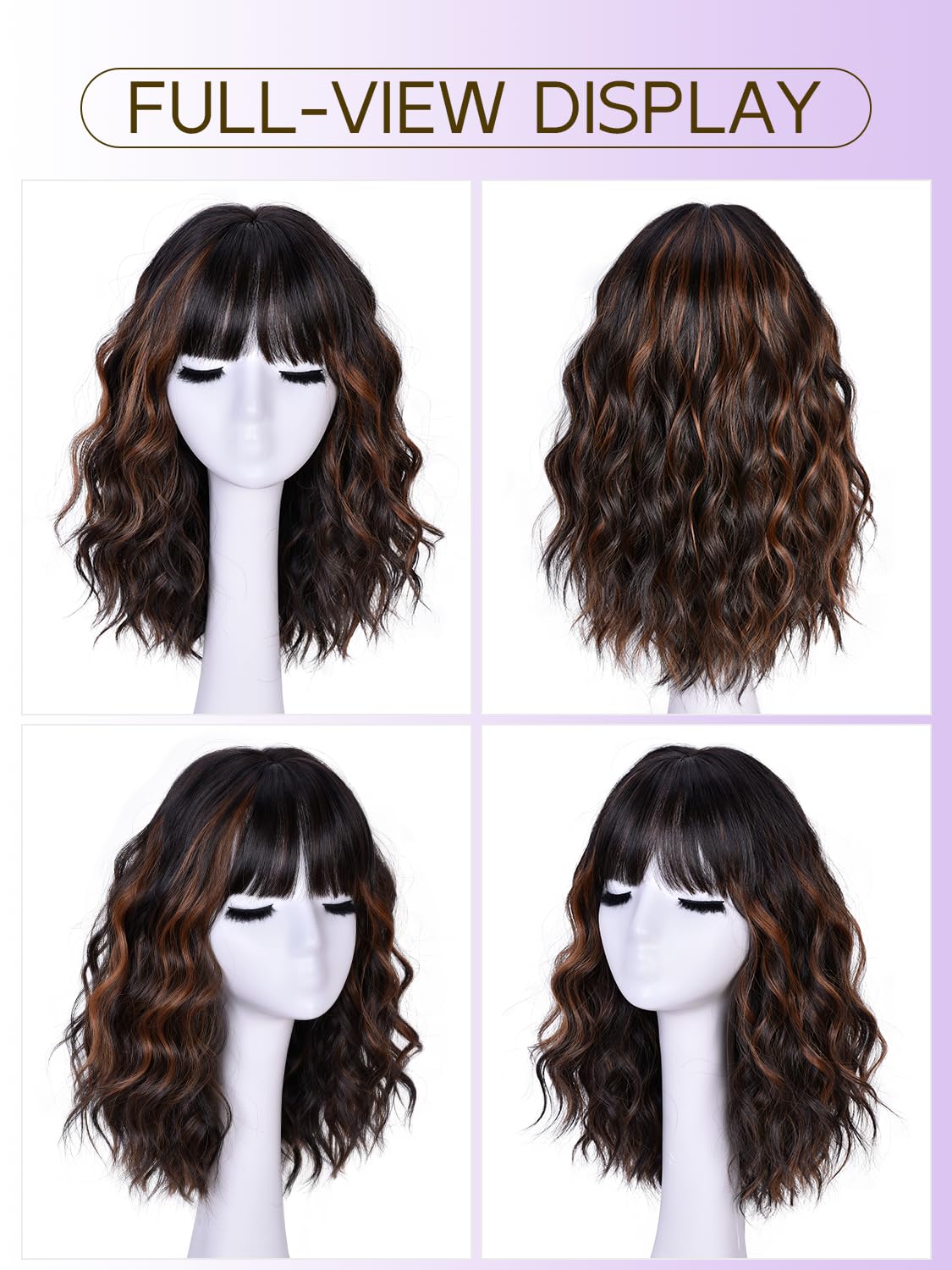 CURLCRAZY bangs and hairline detail creates natural face framing