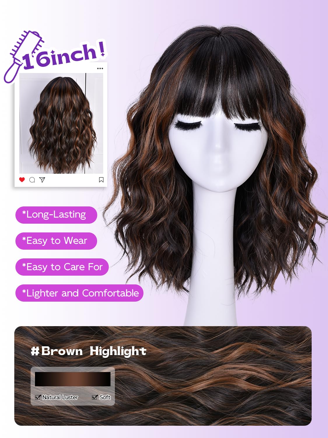 CURLCRAZY cap and adjustable straps detail ensures secure comfortable fit