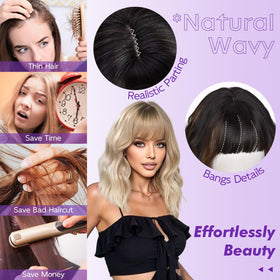 CURLCRAZY close-up wave texture highlights soft realistic movement