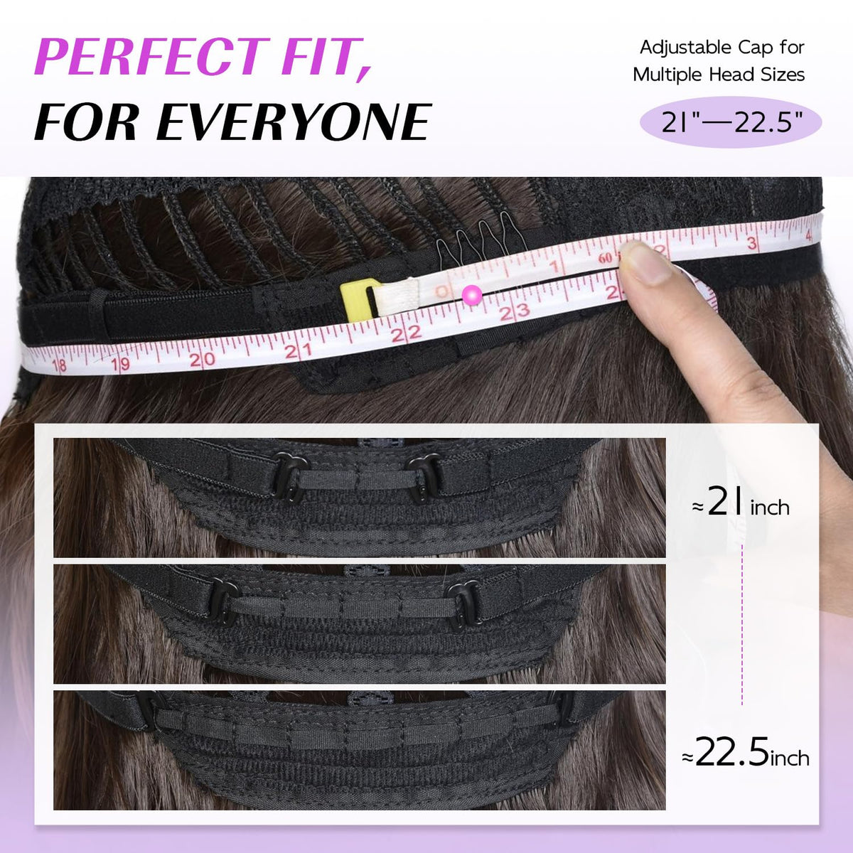 CURLCRAZY scale comparison shows fit for average head circumference