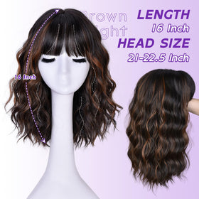 CURLCRAZY side profile wavy bob demonstrates flattering silhouette