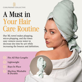 Curlfriend Collective close-up of organic cotton texture highlighting softness benefit