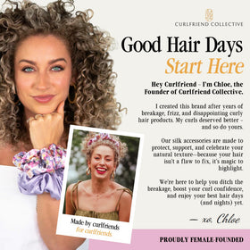 Curlfriend Collective styled with outfit showing versatile, polished accessory for daily wear
