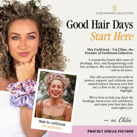 Curlfriend Collective folded duo flatlay showing lightweight packability benefit