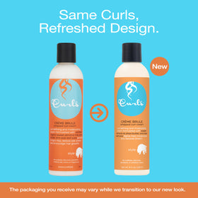 Curls Crème Brule texture close-up highlighting moisturizing cream