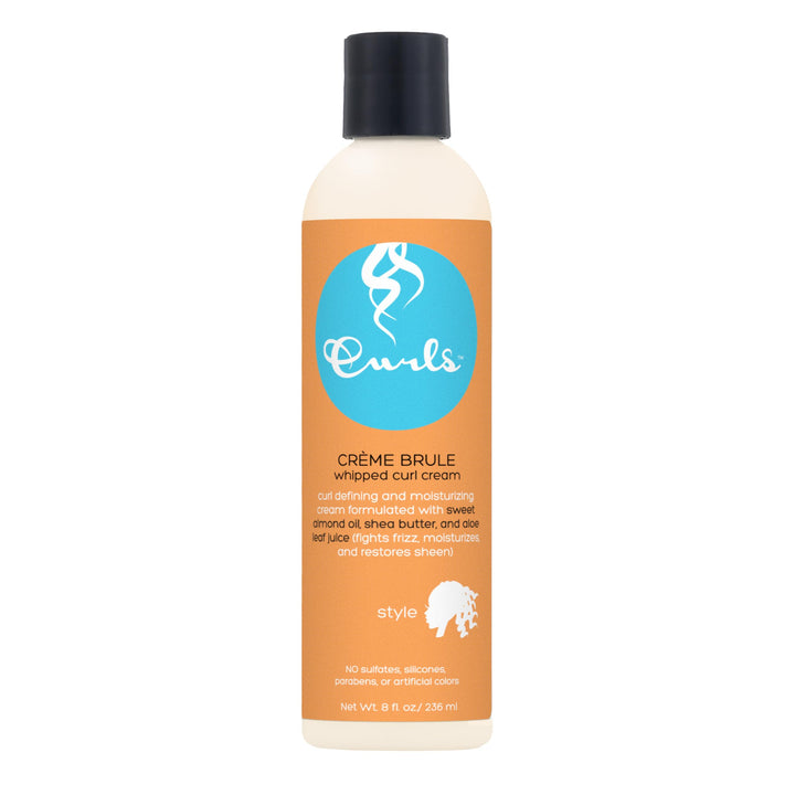 Curls Crème Brule front packaging showing product and benefits