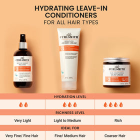 CURLSMITH styled curls after application showing defined, bouncy curl benefit