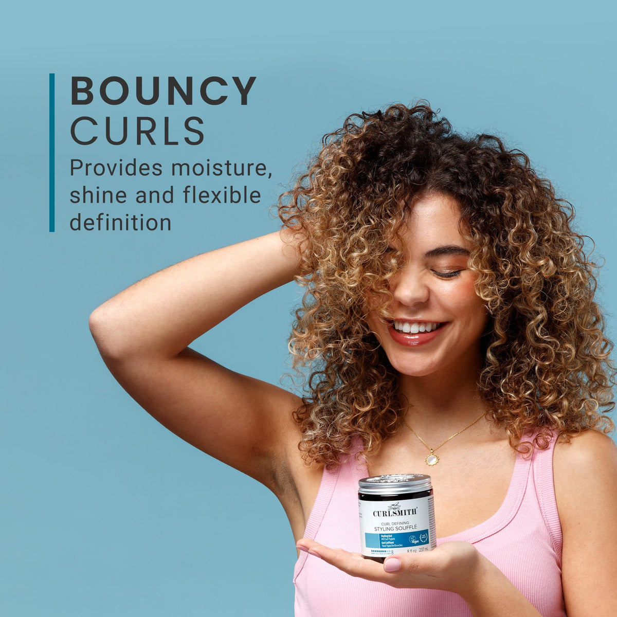 CURLSMITH diffusing curls with soufflé for faster drying and added volume