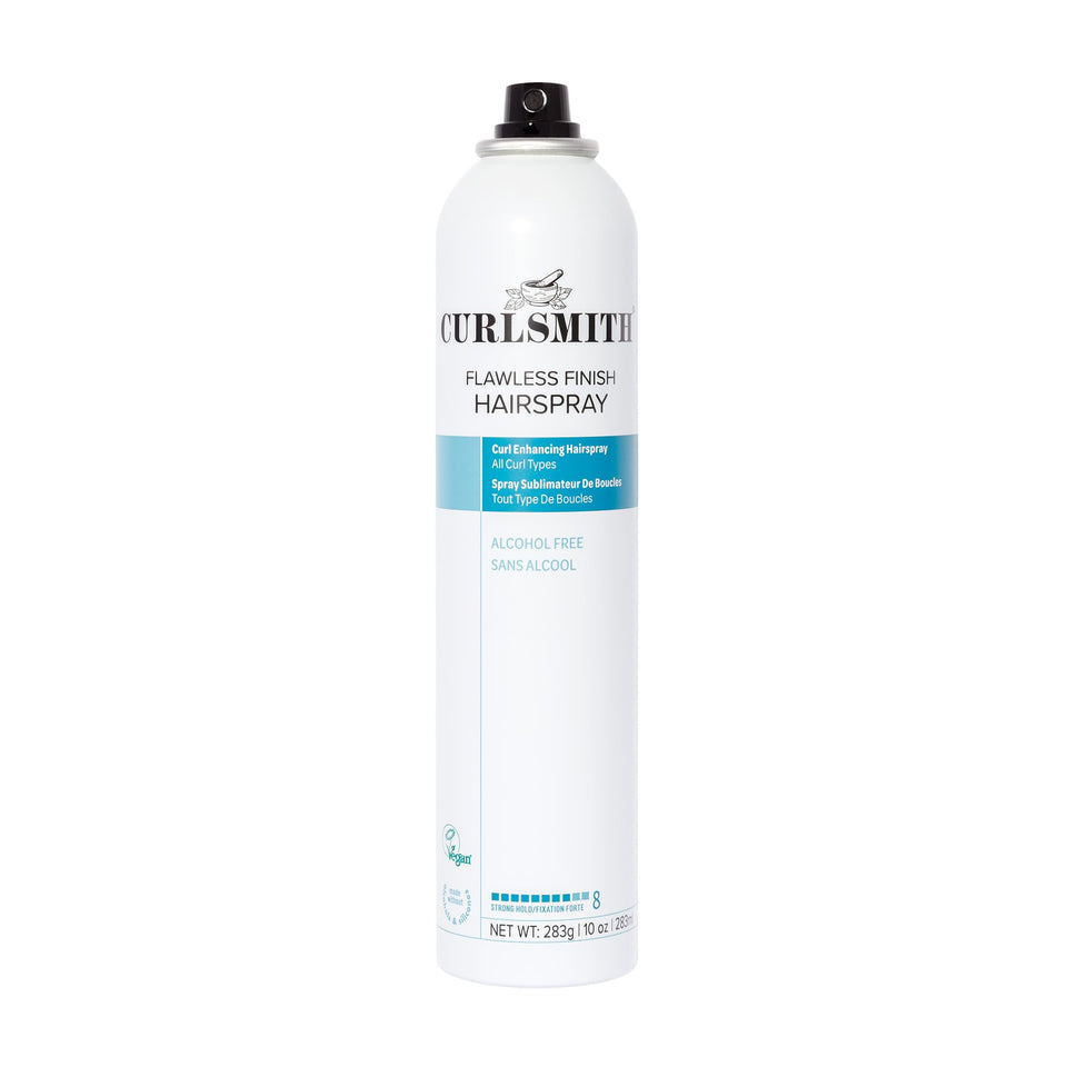CURLSMITH front packaging showing sleek 10 oz bottle and product name, clear branding benefit