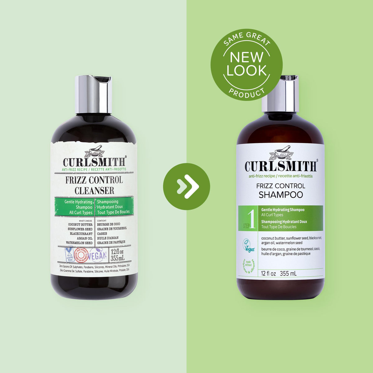 CURLSMITH applying shampoo to wet curls for easier detangling