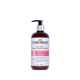 CURLSMITH bottle front view showing product branding and benefits for volume