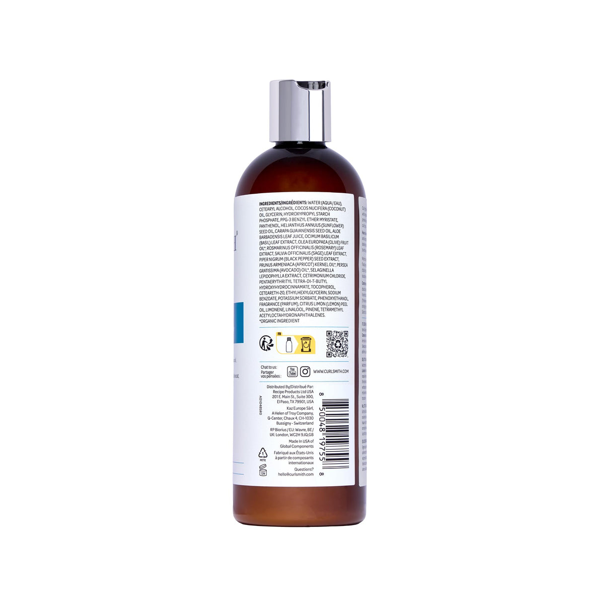 CURLSMITH on bathroom shelf in lifestyle scene suggesting everyday routine ease