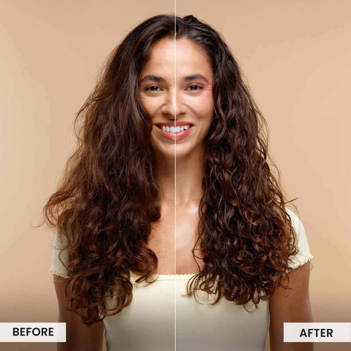 CURLSMITH ingredient label close-up, highlights plant-based stem cell complex