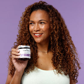 CURLSMITH label close-up highlighting vegan and cruelty-free certifications