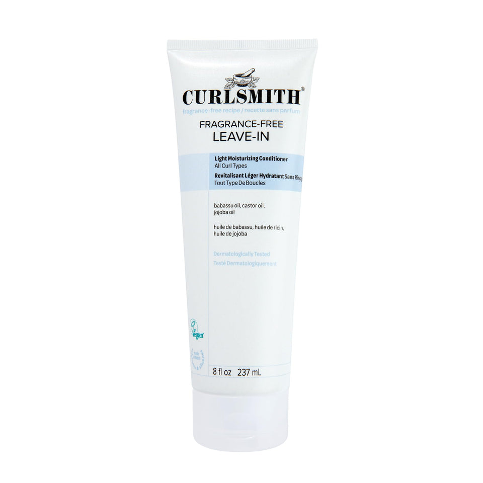 CURLSMITH front packaging showing clean fragrance-free label and benefits
