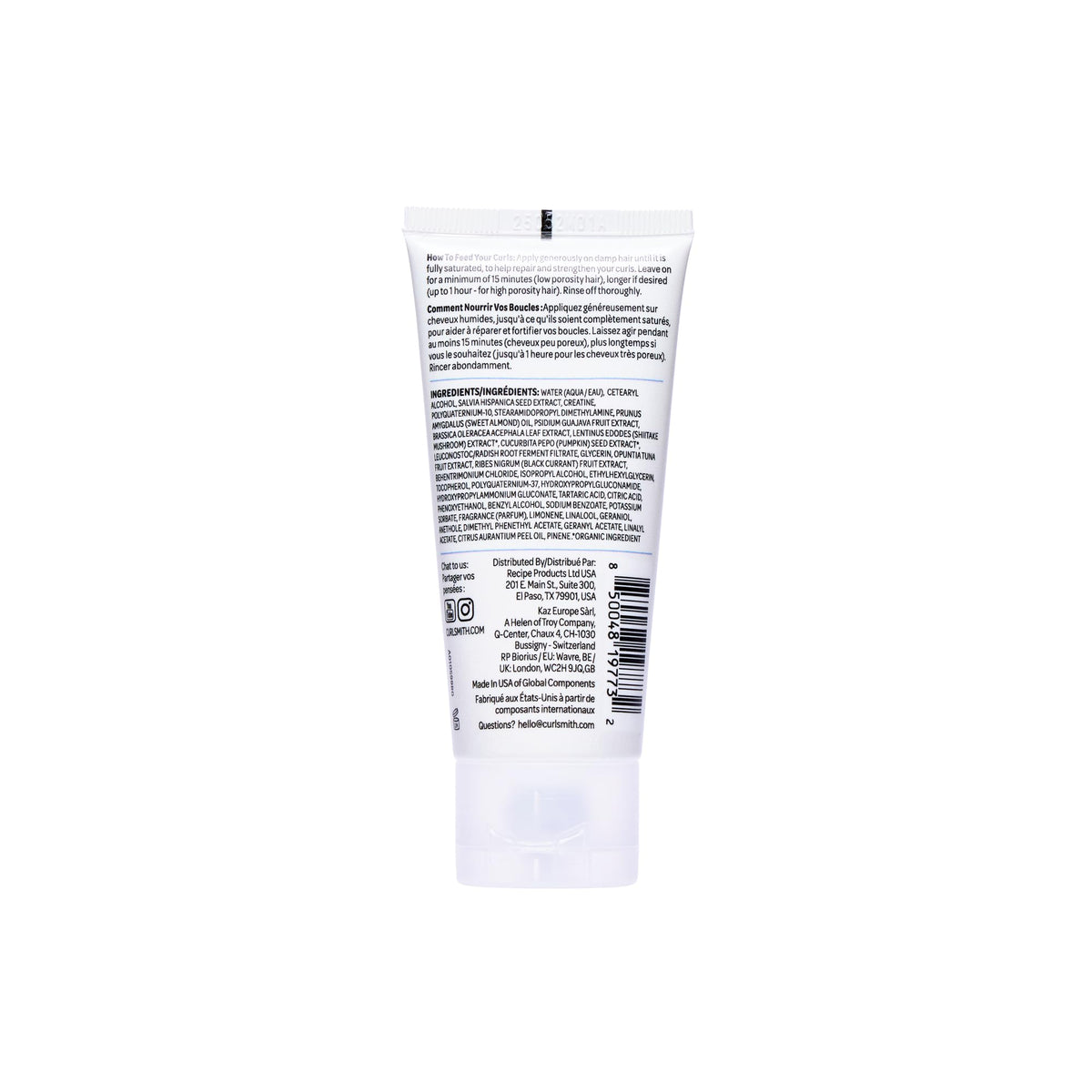 CURLSMITH salve placed in bathroom routine scene suggesting simple use