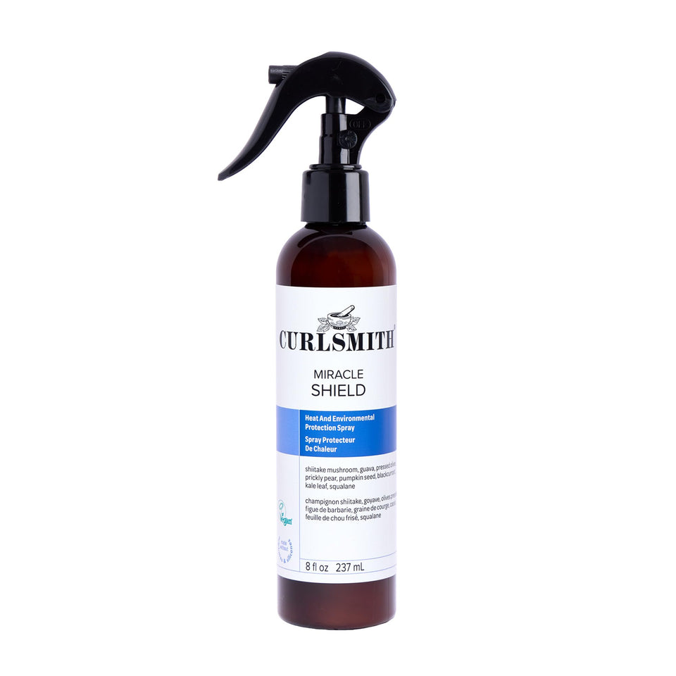 CURLSMITH front bottle shot showing protective curl mist benefits
