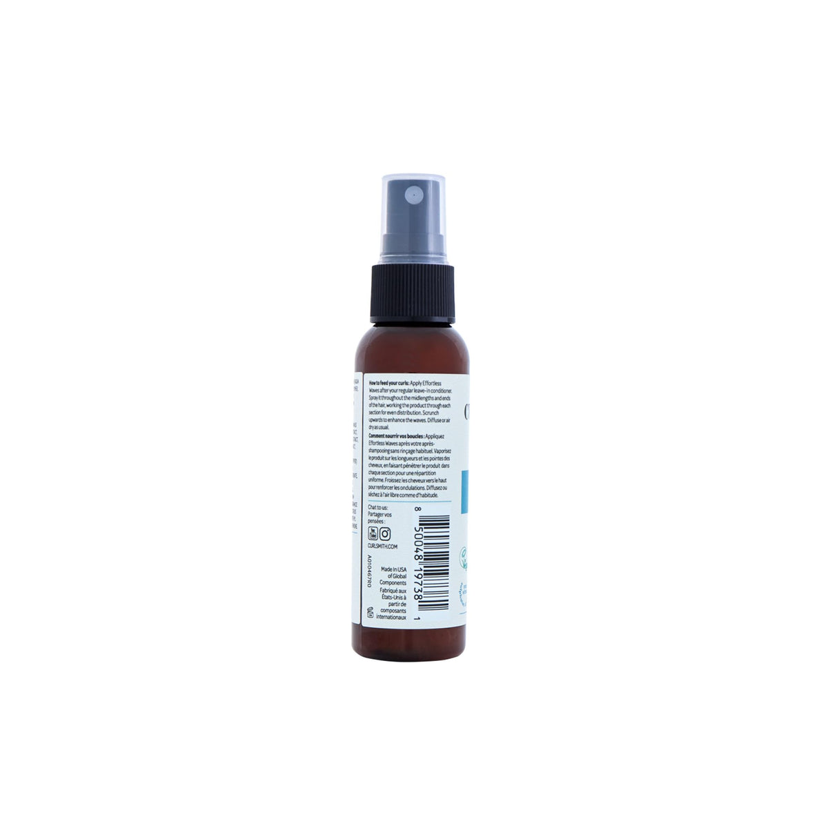 CURLSMITH refreshing dry waves with fingers, shows easy second-day styling benefit
