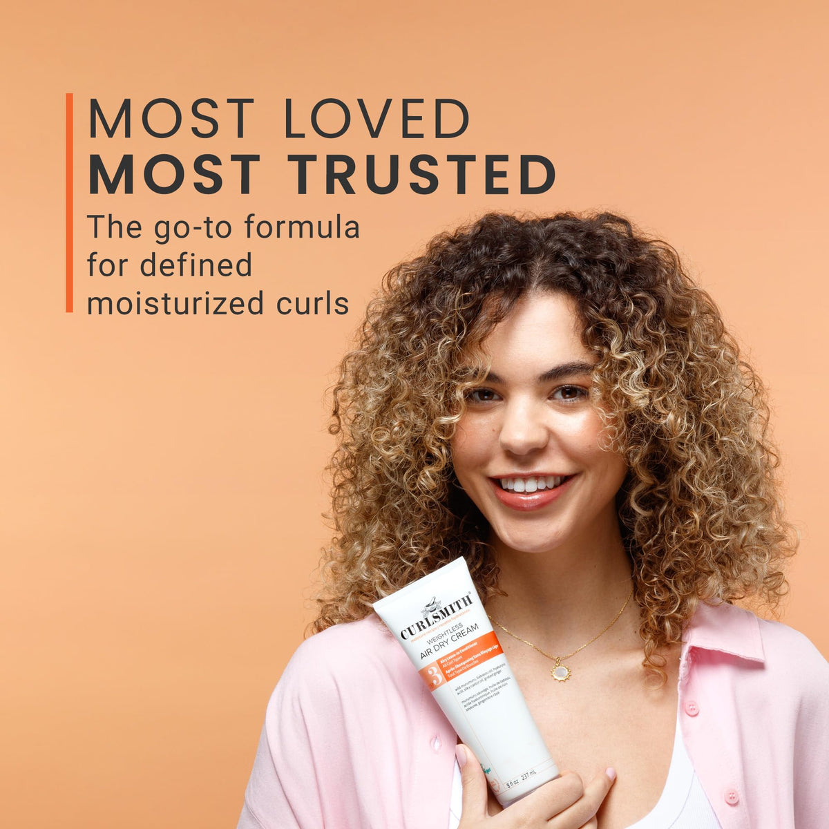 CURLSMITH ingredient close-up highlighting hyaluronic acid for long-lasting moisture