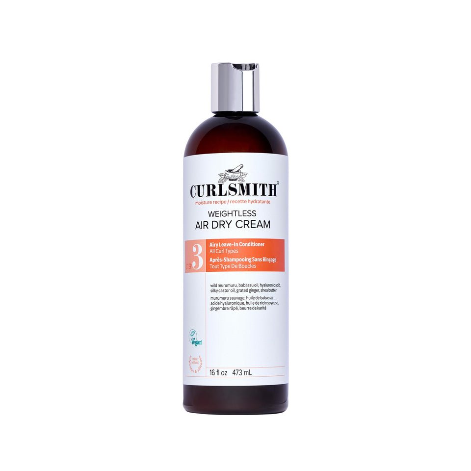 CURLSMITH front packaging showing bottle and branding, clear styling choice