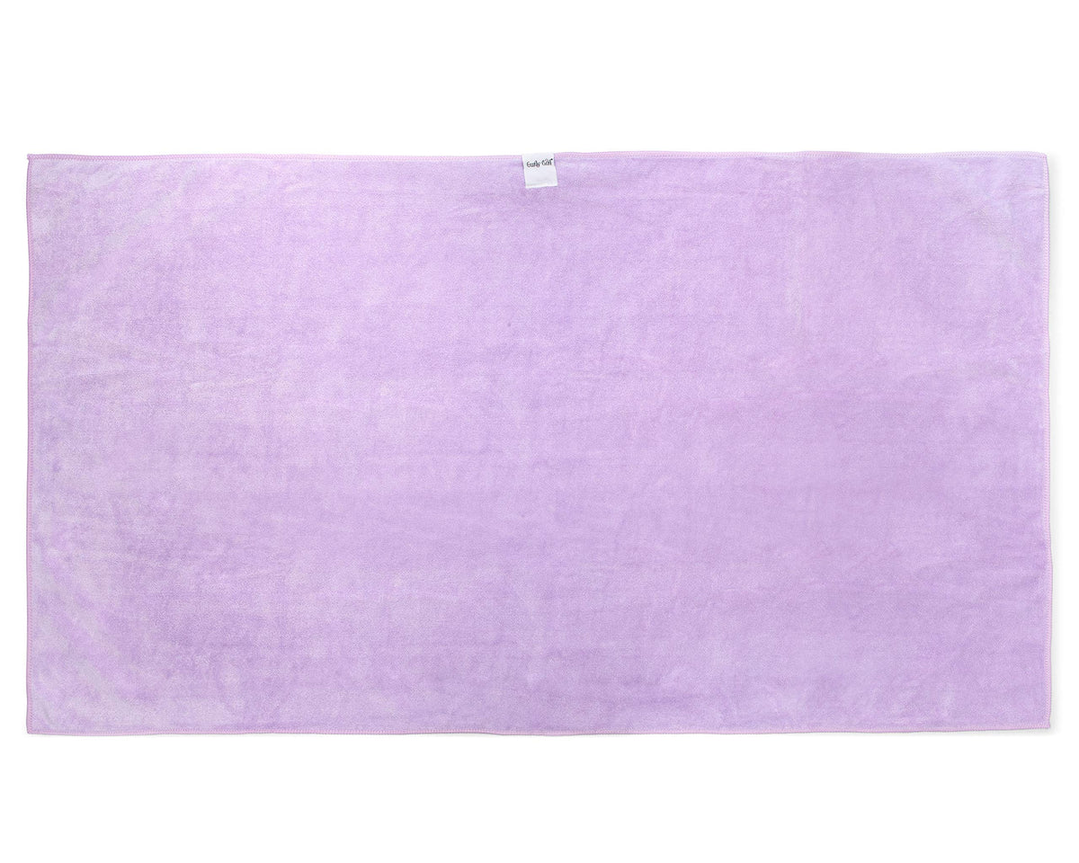 Curly Girl microfiber fiber close-up showing soft texture prevents frizz